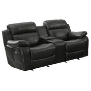 9724BLK*2 2pc Set: Sofa, Love - 9724BLK*2