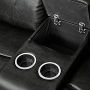 9724BLK*2 2pc Set: Sofa, Love - 9724BLK*2