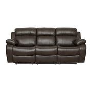 9724BRW*2 2pc Set: Sofa, Love - 9724BRW*2