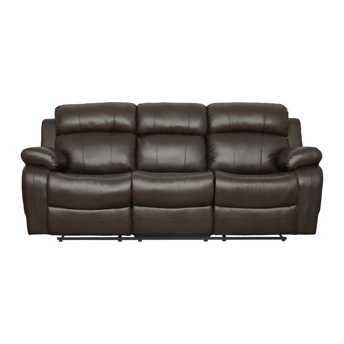 9724BRW*2 2pc Set: Sofa, Love - 9724BRW*2