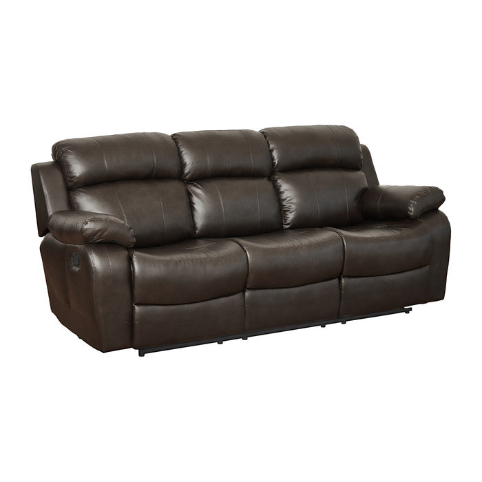 9724BRW*2 2pc Set: Sofa, Love - 9724BRW*2