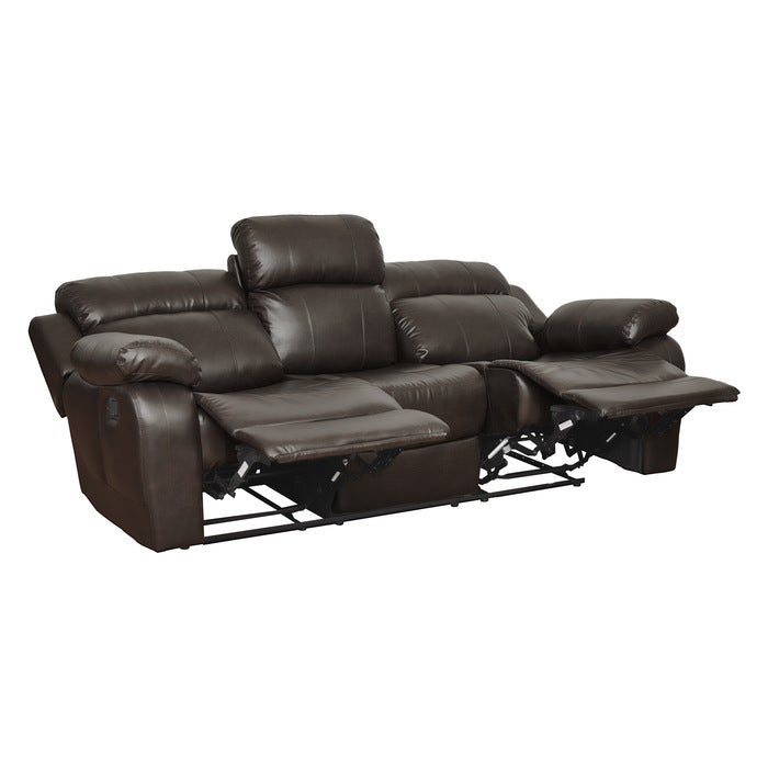 9724BRW*2 2pc Set: Sofa, Love - 9724BRW*2