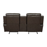 9724BRW*2 2pc Set: Sofa, Love - 9724BRW*2