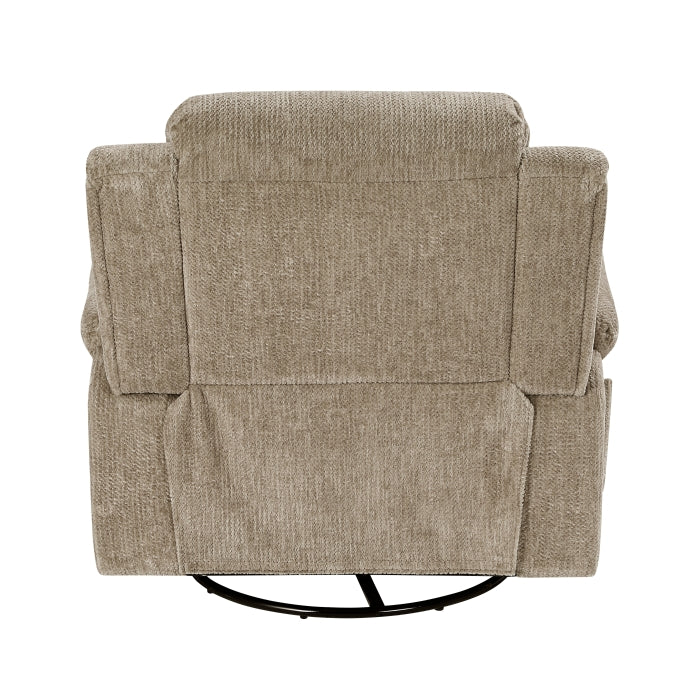 9725BRW-1SW Swivel Glider Reclining Chair - 9725BRW-1SW
