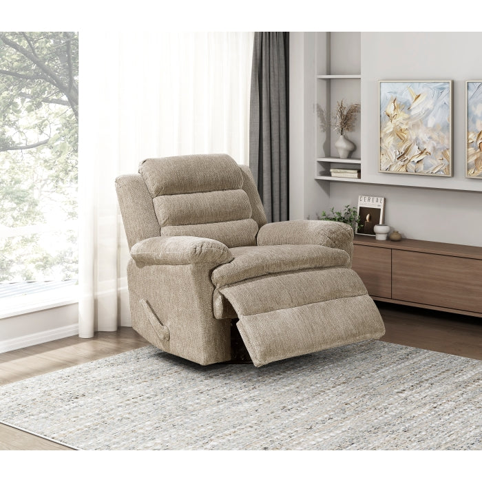 9725BRW-1SW Swivel Glider Reclining Chair - 9725BRW-1SW