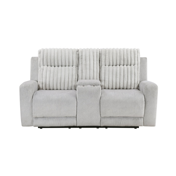 9728LGY*2 2pc Set: Sofa, Love - 9728LGY*2