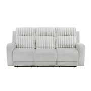 9728LGY-3 Double Reclining Sofa - 9728LGY-3