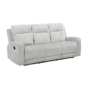9728LGY-3 Double Reclining Sofa - 9728LGY-3