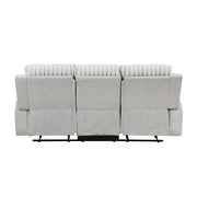 9728LGY-3 Double Reclining Sofa - 9728LGY-3