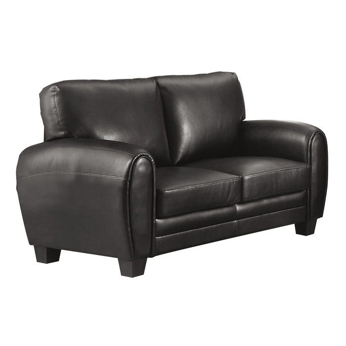 9734BK*2 2pc Set: Sofa, Love - 9734BK*2
