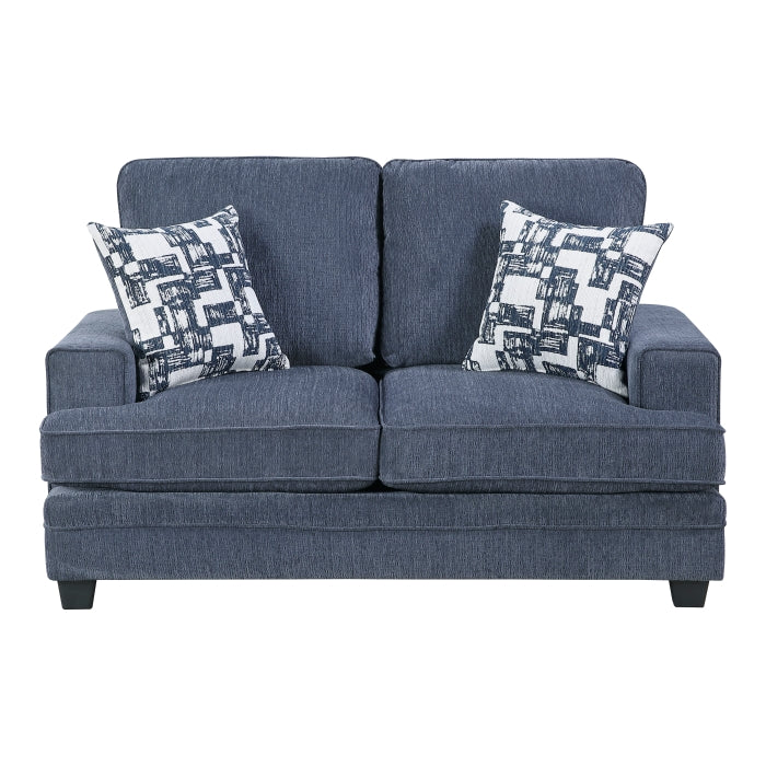 9747BU*2 2pc Set: Sofa, Love - 9747BU*2