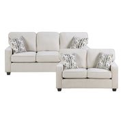 9748BEG*2 2pc Set: Sofa, Love - 9748BEG*2