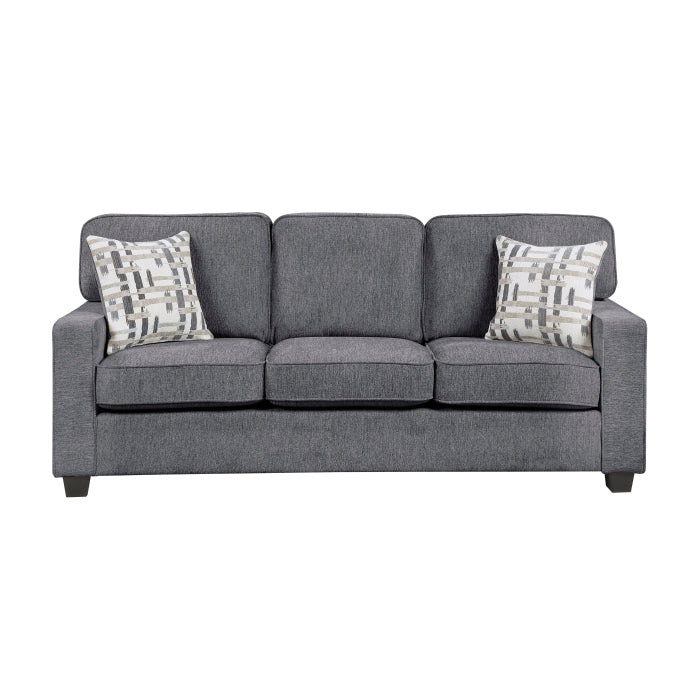 9748DGY*2 2pc Set: Sofa, Love - 9748DGY*2