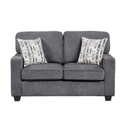 9748DGY*2 2pc Set: Sofa, Love - 9748DGY*2