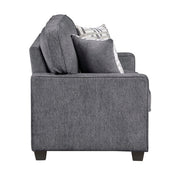 9748DGY*2 2pc Set: Sofa, Love - 9748DGY*2