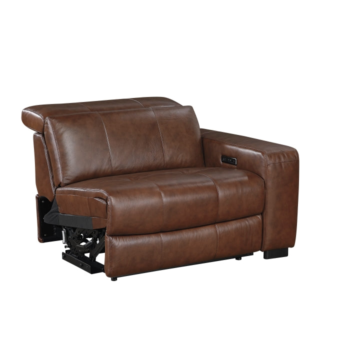 9790BRW-2CNPWH* (3)Power Double Reclining Love Seat with Center Console, Power Headrest and Charging Ports - 9790BRW-2CNPWH*