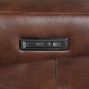 9790BRW-2CNPWH* (3)Power Double Reclining Love Seat with Center Console, Power Headrest and Charging Ports - 9790BRW-2CNPWH*