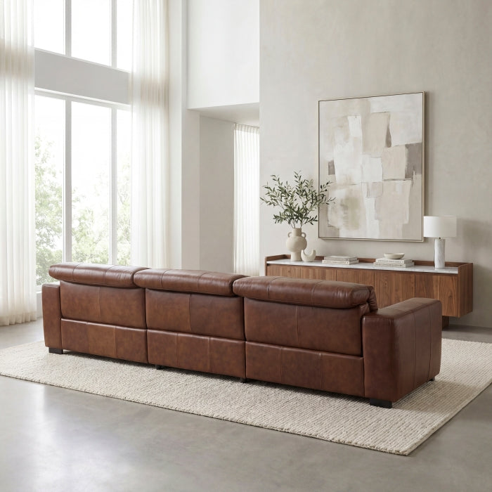 9790BRW-3PWH* (3)Power Double Reclining Sofa with Power Headrests and Charging Ports - 9790BRW-3PWH*