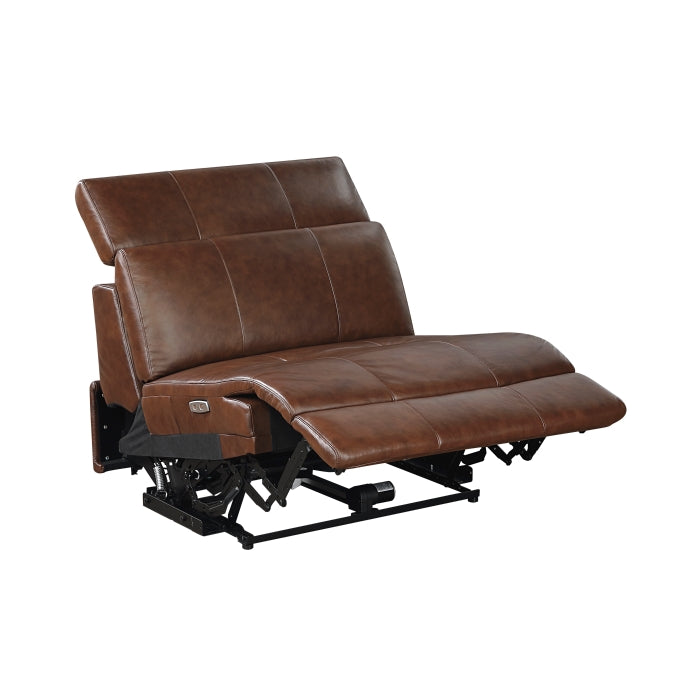 9790BRW*6LRRRPWH (6)6-Piece Modular Power Reclining Sectional with Power Headrests and Charging Ports - 9790BRW*6LRRRPWH
