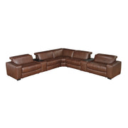 9790BRW*7LRRRPWH (7)7-Piece Modular Power Reclining Sectional with Power Headrests and Charging Ports - 9790BRW*7LRRRPWH