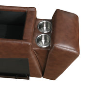 9790BRW*7LRRRPWH (7)7-Piece Modular Power Reclining Sectional with Power Headrests and Charging Ports - 9790BRW*7LRRRPWH