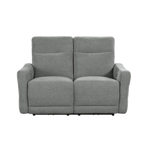 9804DV-2PWH Power Double Lay Flat Reclining Love Seat with Power Headrests and USB Ports - 9804DV-2PWH