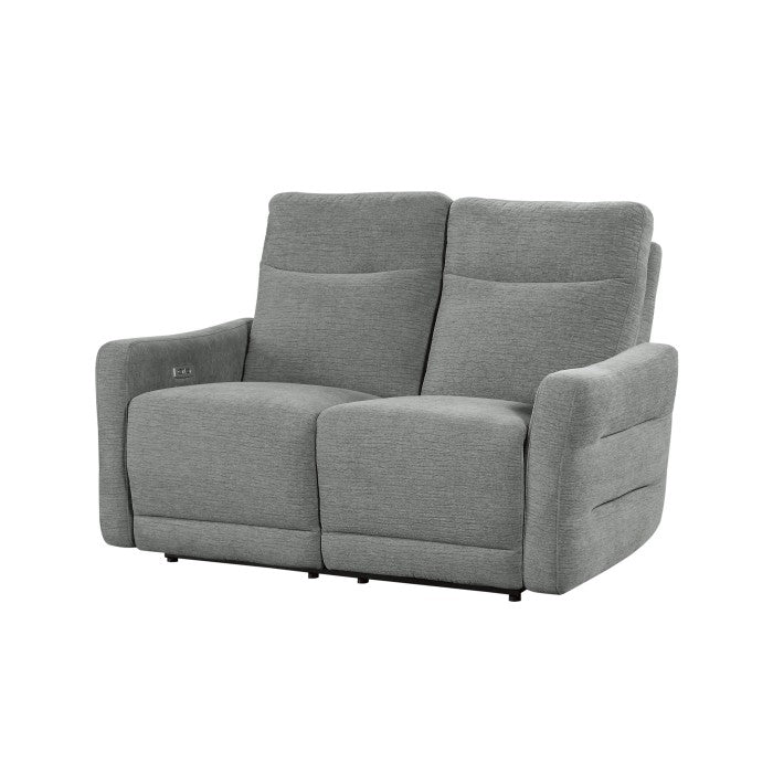 9804DV-2PWH Power Double Lay Flat Reclining Love Seat with Power Headrests and USB Ports - 9804DV-2PWH
