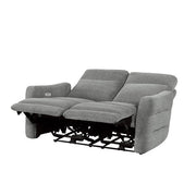 9804DV-2PWH Power Double Lay Flat Reclining Love Seat with Power Headrests and USB Ports - 9804DV-2PWH