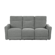9804DV-3PWH Power Double Lay Flat Reclining Sofa with Power Headrests and USB Ports - 9804DV-3PWH