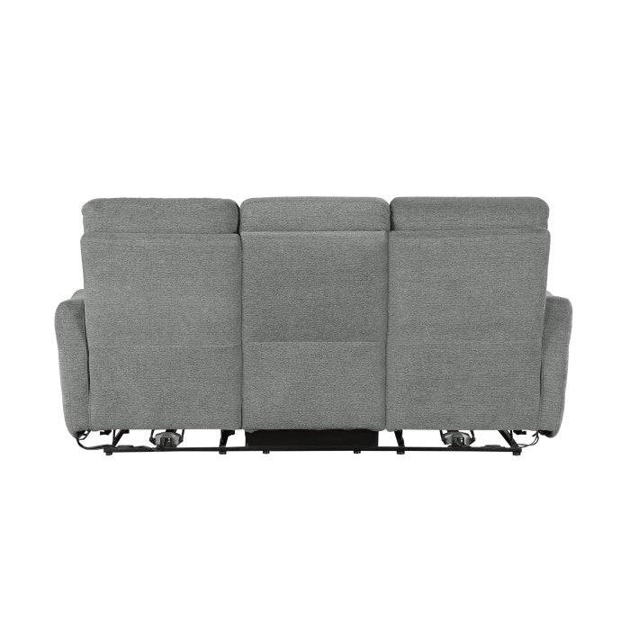 9804DV-3PWH Power Double Lay Flat Reclining Sofa with Power Headrests and USB Ports - 9804DV-3PWH