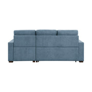 9816BU*2LLRC (2)2-Piece Sectional with Right Chaise, Pull-out Bed and Hidden Storage - 9816BU*2LLRC