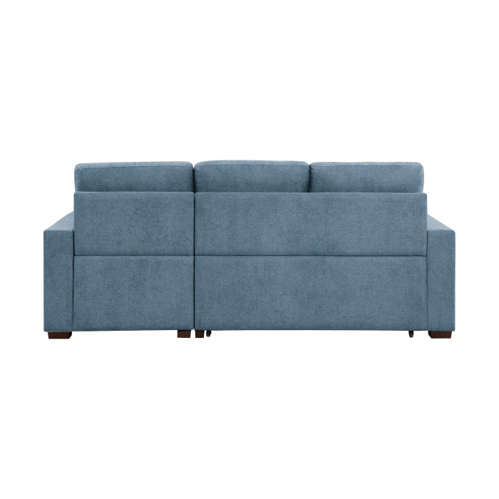 9816BU*2LLRC (2)2-Piece Sectional with Right Chaise, Pull-out Bed and Hidden Storage - 9816BU*2LLRC