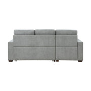 9816GY*2LCRL (2)2-Piece Sectional with Left Chaise, Pull-out Bed and Hidden Storage - 9816GY*2LCRL