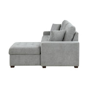 9816GY*SC (2)2-Piece Sectional with Right Chaise, Pull-out Bed and Hidden Storage - 9816GY*SC