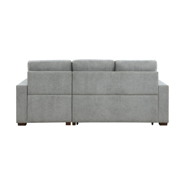 9816GY*SC (2)2-Piece Sectional with Right Chaise, Pull-out Bed and Hidden Storage - 9816GY*SC