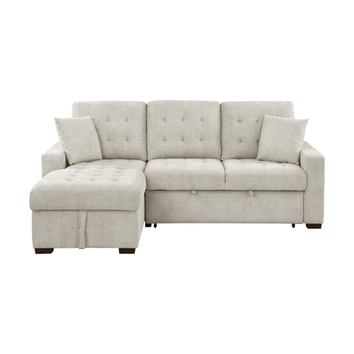 9816SN*2LCRL (2)2-Piece Sectional with Left Chaise, Pull-out Bed and Hidden Storage - 9816SN*2LCRL