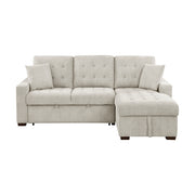 9816SN*2LLRC (2)2-Piece Sectional with Right Chaise, Pull-out Bed and Hidden Storage - 9816SN*2LLRC