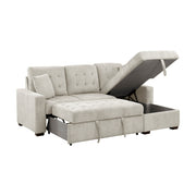 9816SN*2LLRC (2)2-Piece Sectional with Right Chaise, Pull-out Bed and Hidden Storage - 9816SN*2LLRC