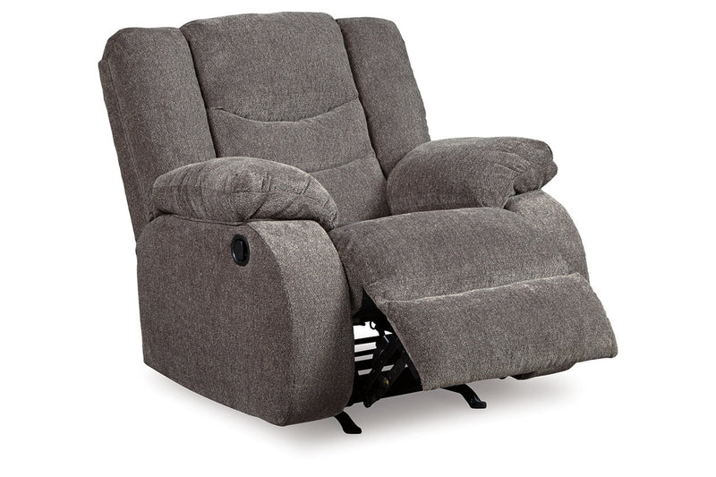 Tulen Gray Reclining Loveseat and Recliner -  Ashley - Luna Furniture