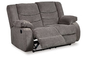 Tulen Gray Reclining Loveseat and Recliner -  Ashley - Luna Furniture