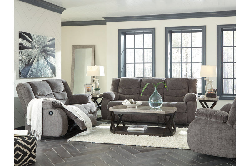 Tulen Gray Reclining Sofa, Loveseat and Recliner -  Ashley - Luna Furniture