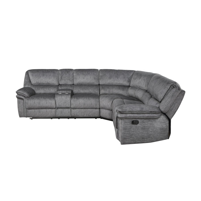 9913*32LCN2R (3)3-Piece Reclining Sectional with Left Console - 9913*32LCN2R