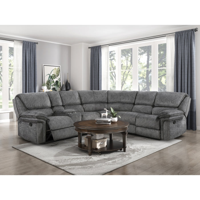 9913*32LCN2R (3)3-Piece Reclining Sectional with Left Console - 9913*32LCN2R