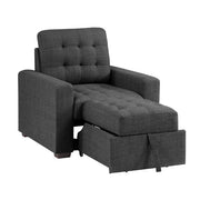 9916DG-1 Chair with Pull-out Ottoman - 9916DG-1