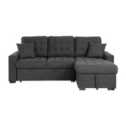 9916DG*SC (2)2-Piece Sectional with Pull-out Bed and Right Chaise with Hidden Storage - 9916DG*SC
