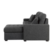 9916DG*SC (2)2-Piece Sectional with Pull-out Bed and Right Chaise with Hidden Storage - 9916DG*SC