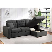 9916DG*SC (2)2-Piece Sectional with Pull-out Bed and Right Chaise with Hidden Storage - 9916DG*SC