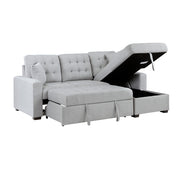 9916GY*2LLRC (2)2-Piece Sectional with Pull-out Bed and Right Chaise with Hidden Storage - 9916GY*2LLRC