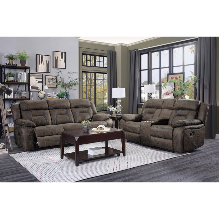 9989DB-2 Double Reclining Love Seat with Center Console - 9989DB-2