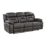 9989GY*2 2pc Set: Sofa, Love - 9989GY*2